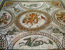 Roman mosaic at Fishbourne Roman palace